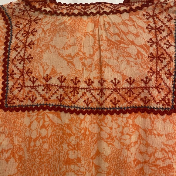 Gorgeous boho Anthropologie Claudia embroidered babydoll tunic - Picture 5 of 10